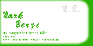mark berzi business card
